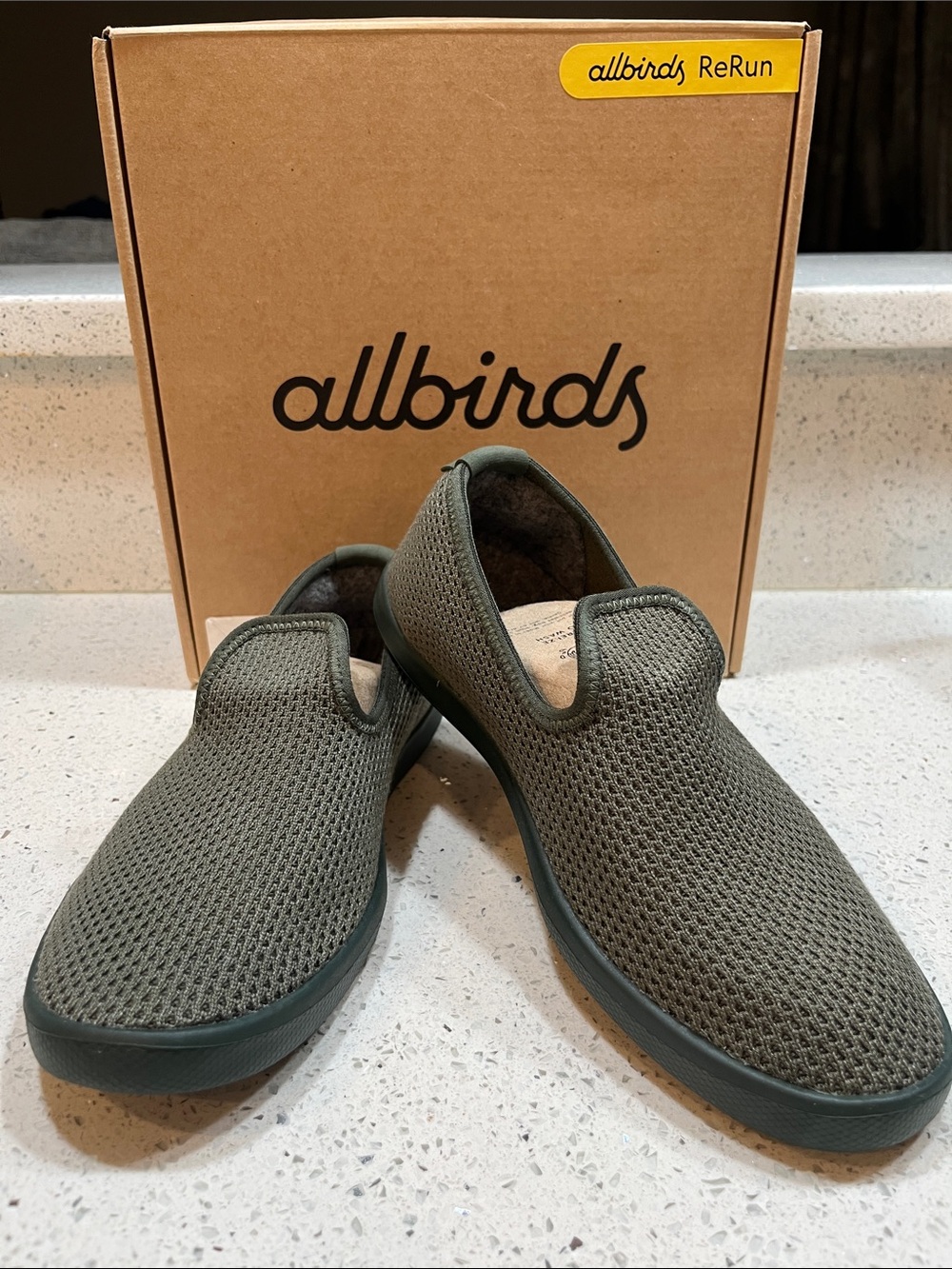 allbirds Men’s Slip-On Loafers in Olive